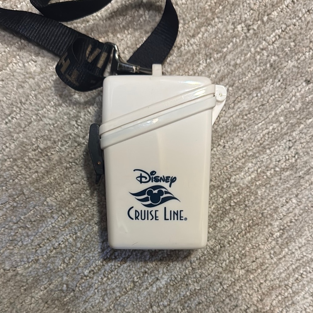 Disney Cruise Line White Lanyard Case waterproof